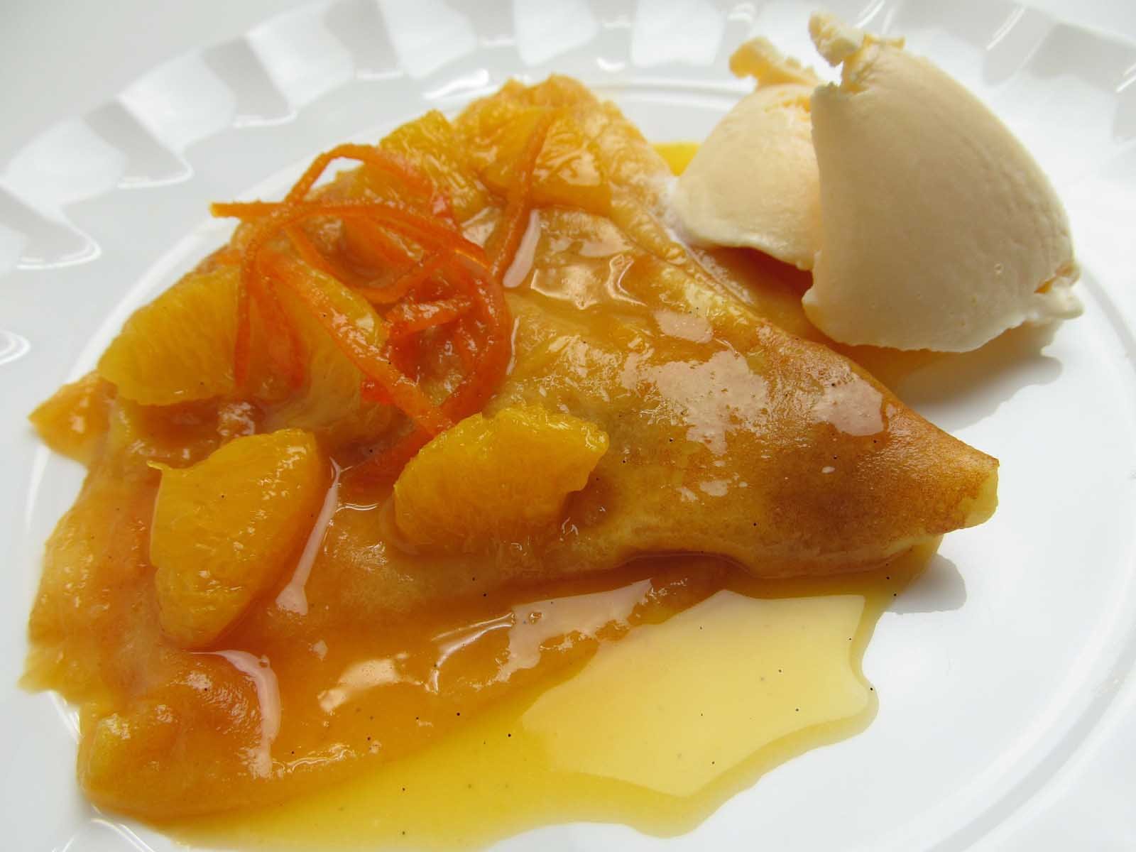 A savoury Crepes Suzette we sampled in Brittany