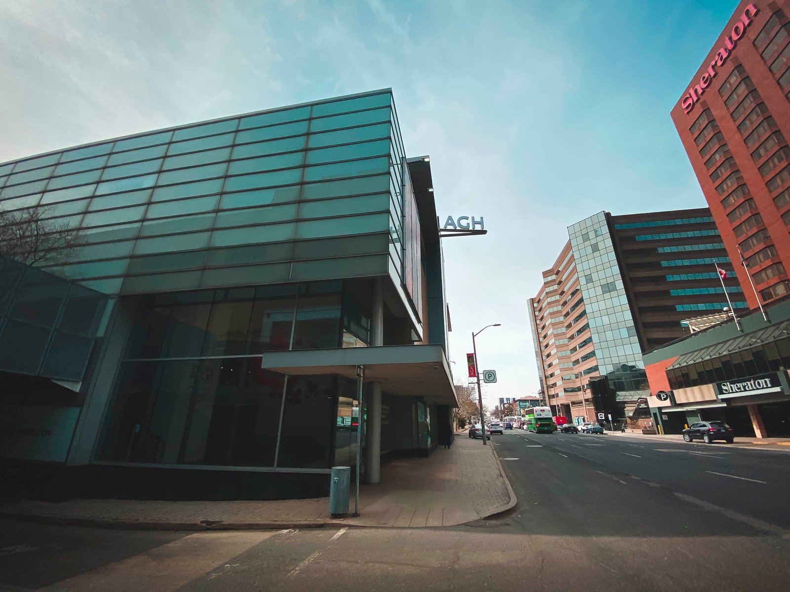 Exterior of The Hamilton art gallery in downtown Hamilton