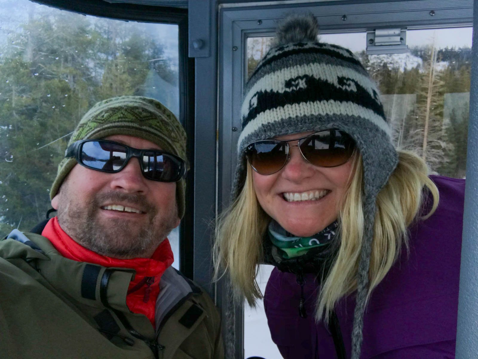 Dave and Deb in the Gondola at Telluride Colorado