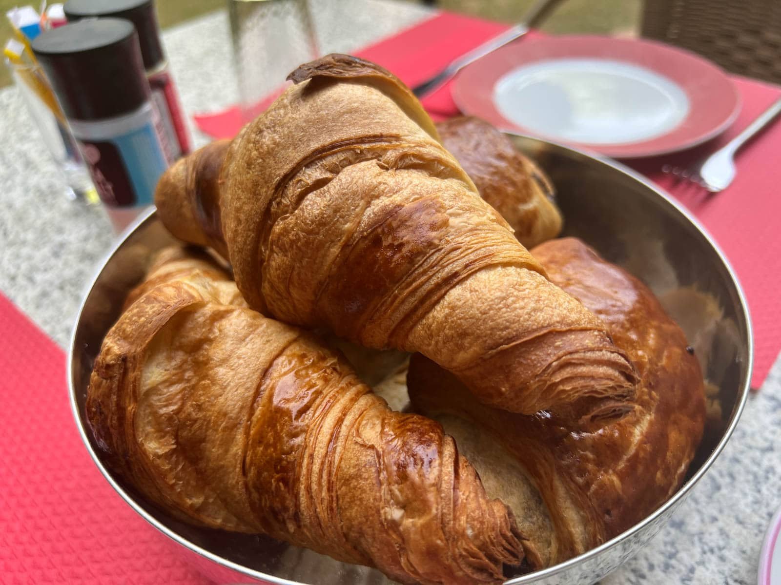 The flaky, buttery croissant and pain au chocolat from our daily morning ritual in France